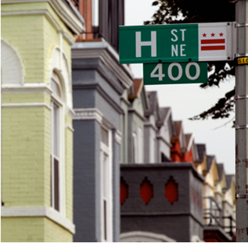 H Street DC sign
