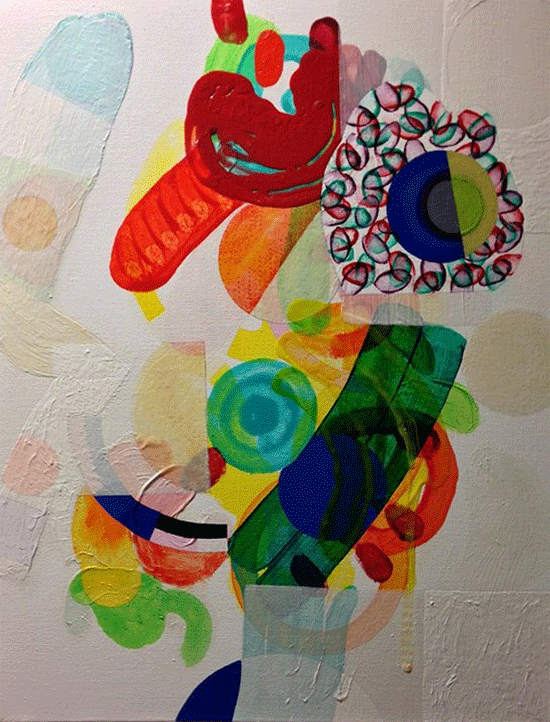 "Work by David Carlson (detail) at artDC gallery."