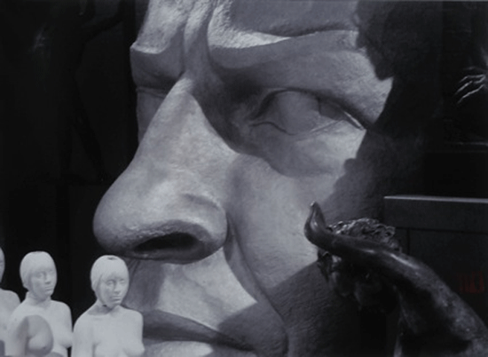 Stephanie Bianco.  Artist selected for the Capitol Hill Art League's Black & White & in Between juried exhibition.  Photo courtesy of the artist.