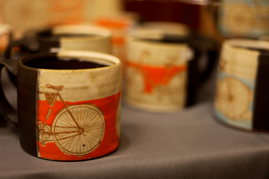 "Stacey Snyder's tumblers. Image by Terricka Johnson. Courtesy Pottery on the Hill."