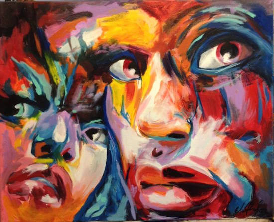 New work by Claire Fisher at Fathom Gallery.  Image courtesy of ArtSee.  