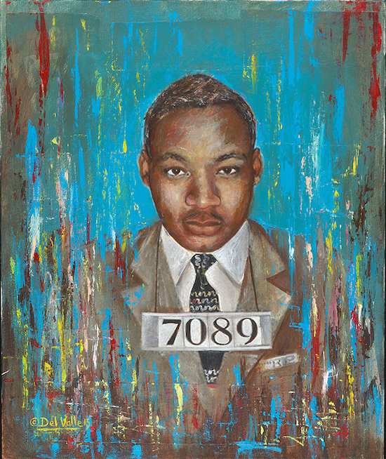 Award winning artist Luis Peralta Del Valle opens Troublemakers at Gallery OonH Friday, November 6. Pictured above: Martin Luther King, Jr. Image courtesy of the artist.  