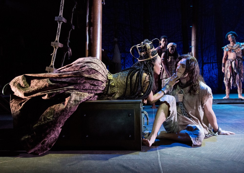 Princess Peyai (Shannan E. Johnson) and John Newton ( Michael Burrell) . Photo by Stan Barouh.jpg