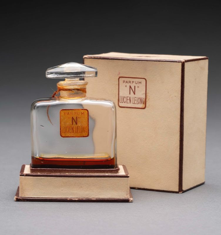 Perfume bottle in matching box